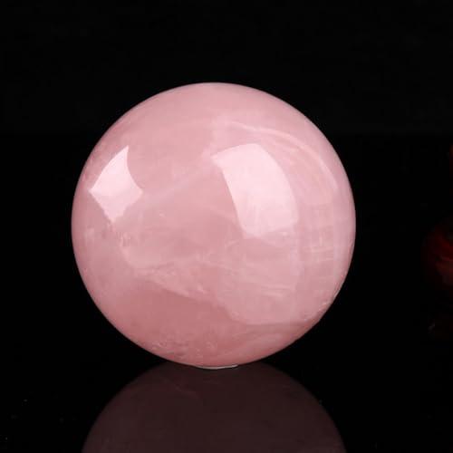 NIBHZ Esferas de Cuarzo Rosa Natural, Grandes Bolas de Cristal Rosa, Adornos, Colecciones para El Hogar,70mm