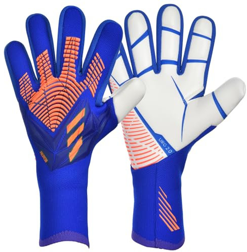 flintronic Torwarthandschuhe Kinder und Jugendliche, Fußball Torwarthandschuhe, Trainingshandschuhe, Fußballhandschuhe, Rutschfestem Material, Doppeltem Schutz, Größe 7