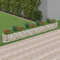 Gecheer Gabionen-Hochbeet Gabionen-Pflanzkübel Gabionenkorb Blumenbeet Verzinktes Eisen 540 x 50 x 50 cm (L x B x H),Maschenweite: 10 x 5 cm (L x B),Silber