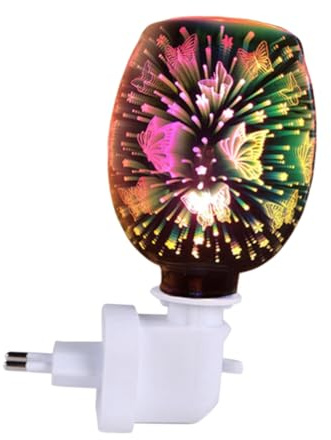 Cabilock Lámpara Aromática Sin Humo Quemador De Cera Aromática Decorativa Luz para Hogar Enchufe Europeo