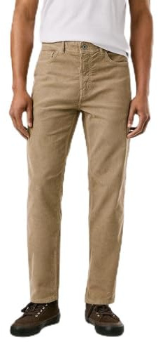 Pepe Jeans Pantalones de Pana Ajustados con Cinco Bolsillos para Hombre, Color marrón (Beige Piedra), 29, Marrón (Beige Piedra), 29 W