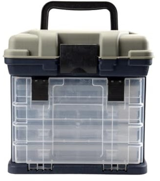 JYARZ Cassetta da Pesca Valigetta Pesca Scatola Porta Esche Portatile Scatola Porta Attrezzi da Pesca Adatta for Campeggio E Pesca ValigettaAttrezzi