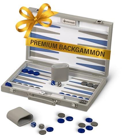 Juego de backgammon gris