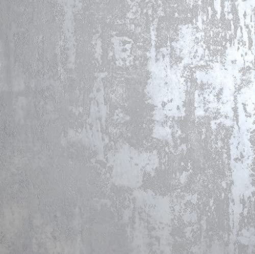 Arthouse Stone Textures Grey Wallpaper - Blending Rough Textured Stone Effect with Subtle Metallic Highlights - Tough Wearing Wallpaper Creates Luxurious Natural Vibe to Your Room - 902106