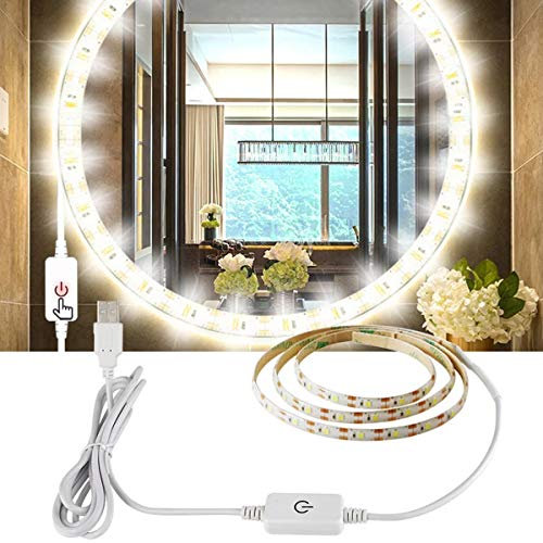 Aijiaer Led Mirror Light Strip 3M / 9.5Ft 6000K Daylight Dimmable for Makeup