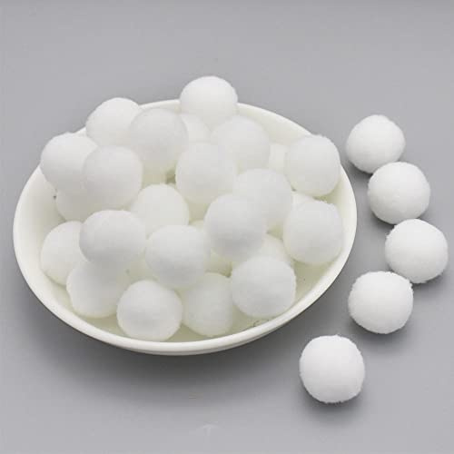 Circa 30 mm, circa 20 pezzi di mini pompon colorati per il fai da te, sfere di feltro, piccoli pompon, palline di peluche soffici per decorare, abbellire, cucire, lavori creativi, artigianato fai da