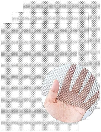 3 Pack Wire Mesh Screen 13.4'' x 9.5'' for Air Vent, 24cm x 34cm, 20 Mesh, 1mm Hole, 304 Stainless Steel Wire Mesh to Prevent Mice, Wasps, Bugs, Rodents, Mosquitoes, Spiders, Squirrels, Easy to Cut