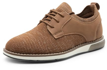 Bruno Marc Chaussures Oxford pour Garçons Légères,Size 36,Brun