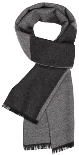 UMIPUBO Bufanda Hombre Invierno Pañuelos Fular Cuello Foulard Mantón Tartán Moda Suave Larga Bufandas Cálido y Acogedor Casual de Negocios Elegante Scarf 180x30cm (Rejilla gris oscuro, One Size)