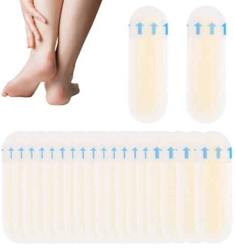 Hydrocolloid Blister Plasters - 20pcs Toe, Heel, Finger Blister Prevention & Heal Fast Cushion Pads (Elongated)