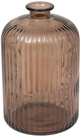 Jarrón Luz Alto 23 cm Vidrio Reciclado marrón