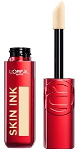 L'Oréal Paris Fondotinta Correttore 2 in 1, Copertura Semplice e Uniforme Fino a 48h, Finish Matte, Semipermanente, Texture Leggera, Infallible Skin Ink, Tonalità: Light Warm 100, 15 ml