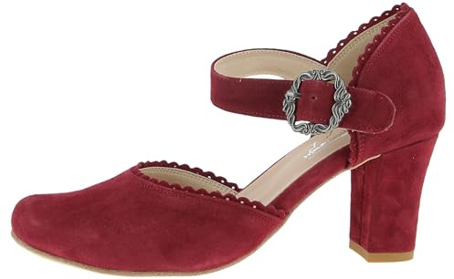 Hirschkogel Women's Costume Court Shoes, burgundy, 4.5 Women