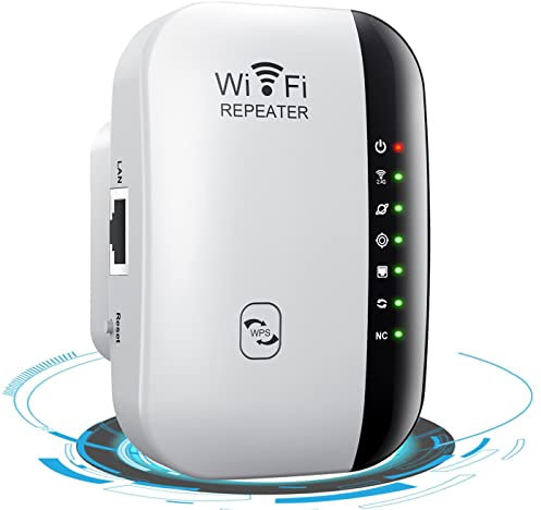 Répéteur WiFi 300Mbps WiFi Extender 2.4GHz sans Fil WiFi Range Extender Amplificateur WiFi avec Modes Repeteur/AP/WPS Wireless Répéteurs WiFi Booster avec Port Ethernet avec RJ45 Câble Réseau