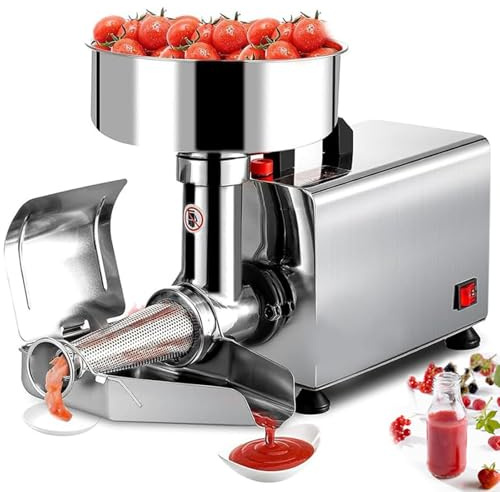 XSDAJSD Passoire à tomates électrique, Machine à Sauce et à Sauce, Moulin à Aliments de qualité Commerciale, 450 W, en Acier Inoxydable, pour Sauce Tomate, Fraise, Myrtille, 220 V