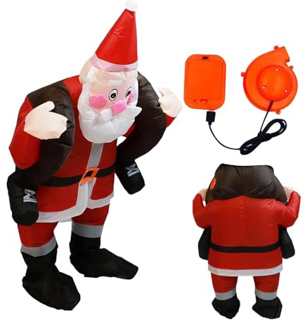 Uppblåsbara julkostymer, batteridriven cosplay overall | uppblåsbar kostym jul overall - för fester familjesammankomster evenemang aktiviteter firande