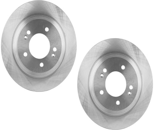 Equivalent Rear Brake Disc Rotors fits Kia Cadenza - V6 3.3L (With Electronic Parking Brake) Rear