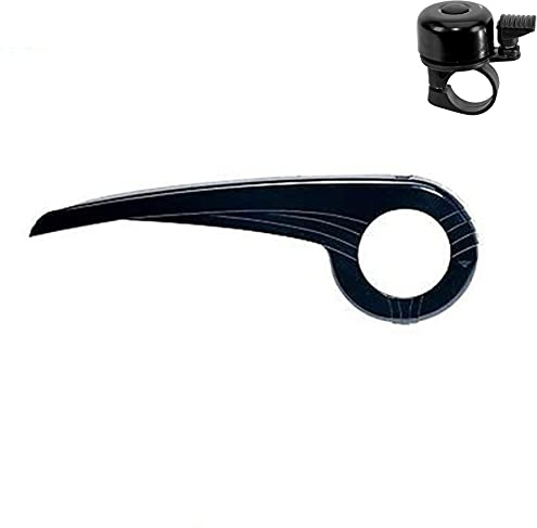 Hebie 0340 E1 Kettenschützer Kettenschutz Fahrradkettenschutz Schwarz inkl. Fahrradklingel