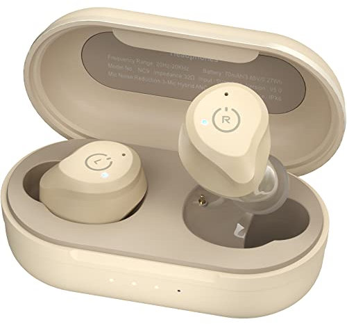TOZO NC9 Hybrid Active Noise Cancelling Wireless Earbuds, in Ear Headphones IPX6 Waterproof Bluetooth 5.3 Stereo Earphones, Immersive Sound Premium Deep Bass Headset