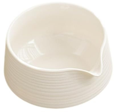 Gralara 560ML Bol à Matcha Céramique, Bol à Thé Japonais Traditionnel en Porcelaine, pour Cérémonie du Thé et Usage Quotidien, Blanc