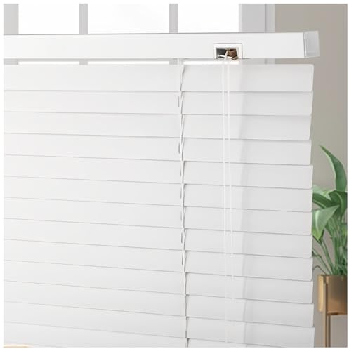 Aluminum Window Blinds – Privacy and Light Filtering Venetian Blinds for Home, Office, Kitchen, Bathroom and Bedroom – Waterproof, Easy to Clean, Multiple Sizes(Beige)