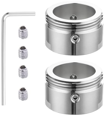 2 pezzi adattatore per termosifone M30 x 1,5 304 acciaio inox valvola di riscaldamento adattatore per valvole RA/RAV/RAVL, adattatore termostato con chiave esagonale, accessorio per valvole del