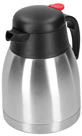 HEEPDD Pentola da Tavolo Termica con una Sola Mano, Brocca Isolante in Acciaio Inossidabile 304, Facile da Usare 1,2 L 1,5 L per caffè da Ufficio (#)