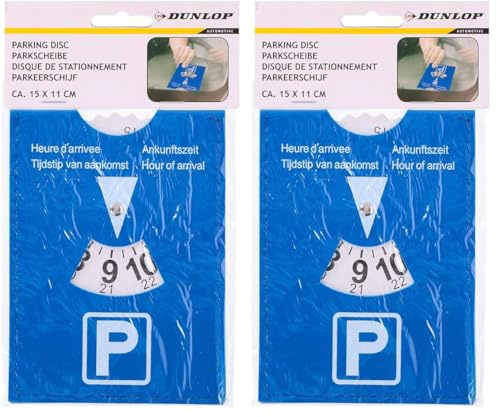 DUNLOP Automotive - Disco de Aparcamiento - Azul (Paquete de 2)