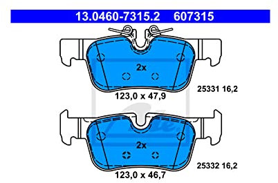 ATE Bremsbelagsatz Hinterachse