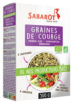 Graines de courge Bio - Étui 500g - Sabarot
