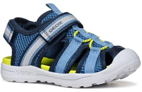 Geox - J VANIETT Boy A, Sandalia Niños, Navy/Lt Blue,