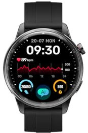 realme Watch S2, Pantalla AMOLED de 1,43 in (3,63 cm), Resistencia al Agua y al Polvo IP68, Conexión con Dispositivos de Audio Bluetooth, Más de 150 esferas en la Nube, Black, Correa de Silicona