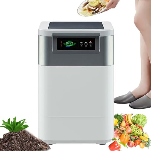 Compostador Eléctrico para Cocina,contenedor De Abono Inteligente Inodoro De Gran Capacidad De 15 litros,convierta La Basura En Abono,máquina Automática De Eliminación De Cicladores De Residuos Lime