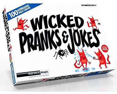 Marvin's Magic - Prank Kit - Wicked Jokes - Assorted Collection of Fun Pranks for Kids - with Original Selfie Phone Squirter and More - Toys, Gifts for Kids - Suitable for Age 8, 9, 10+
