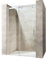 Durovin Bathrooms Frameless 1150 mm Shower Door for Sliding Shower Enclosure - 8mm Thick Transparent Safety Glass - Side Aluminium Strip Mount