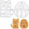 2er Set (Formen: Winkekatze und Daruma)