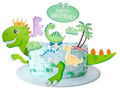 OMIGA Dinosaurio Cupcake Decoración Dinosaurio Decoración de Topper