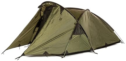 Snugpak Scorpion 3 WGTE Three-Person Tent - Camping Tent with Fly-First Pitch, 5000mm Hydrostatic Head, No-See-Um Mesh, Lightweight Aluminum Poles - Weatherproof Heavy Duty Tent with Spacious Interior