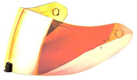 Guajiro - Visera compatible con Scorpion EXO | R1 Evo Air | R1 Carbon Air | 1400 Evo Air | 1400 Carbon Air | 520 Evo Air | 391 | Pantalla Policarbonato reforzado preparado para Pinlock (Rojo Claro)