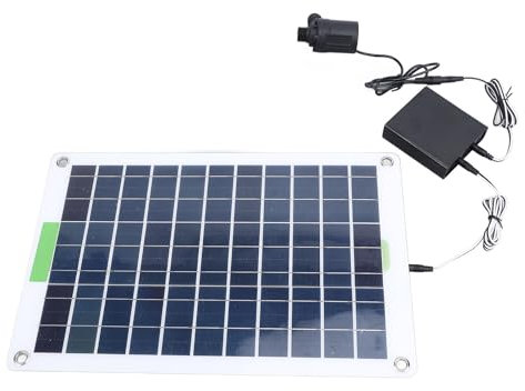 Pompa Solare della Fontana, 16.4 Piedi 100 W Professionale Pompa Idraulica Solare, Silicio Monocristallino Alimentato ad Energia Solare Kit Fontana D'acqua per Laghetto da Giardino