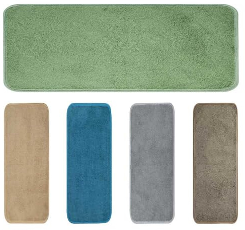 OLIVO.shop TEKNOS Tappeto magico assorbi acqua, Zerbino asciugapassi per interno, Tappeto ingresso casa, varie misure e colori (SALVIA, 25x70 cm)