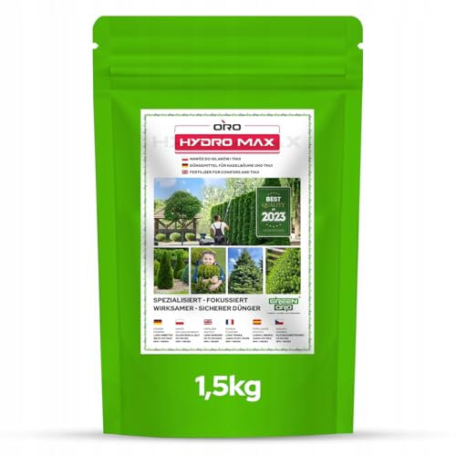 GREEN ORO HYDRO MAX 1,5KG Engrais à libération lente pour conifères, haies et résineux