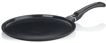kela Padella per crêpes28 cm ATURA, padella per frittelle a induzione, alluminio pressofuso con rivestimento ceramico, manico in bachelite, senza PFAS, padella per crêpes a induzione