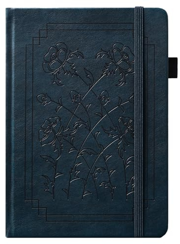 TIEFOSSI A5 Bullet Dotted Notebook, 160gsm Thick Paper, Hardcover Dot Grid Journals for Women Men, 192 Numbered Pages, Ideal for Personal Use, Goals, Organization
