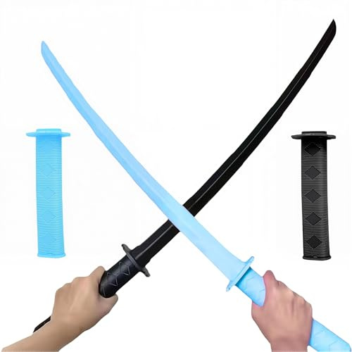 2 Piezas Espada telescópica Impresa en 3D, Juguete Katana Fidget Impreso en 3D, Katana, Modelo de Espada samurái retráctil, Divertido Juguete samurái retráctil de plástico