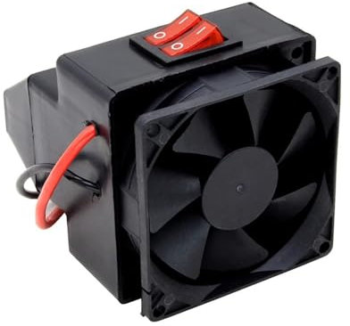 Kimiss-Autoheizung, Schnelle Erwärmung, Windschutzscheibe Defrosterheizung, Tragbare Elektronische Auto-Lüfterheizung, Wärmerer Demister für Fahrzeug 12-24 V 300W