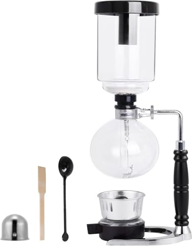 YUCHENGTECH Cafetera de Sifón,vidrio，5 tazas (600 ml)