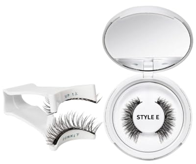 HUVZOR 1 par Pestañas magnéticas, pestañas magnéticas sin delineador de ojos, pestañas magnéticas con aplicador, aspecto natural magnético, no requiere pegamento magnético