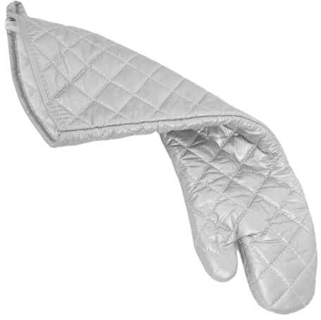 ANDRESLAD Guantes de Horno de Algodón Extra Largos de 58 Cm Resistentes al Calor, Cómodos y Flexibles para Barbacoa y Cocina al Aire Libre