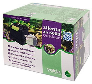 velda Teich Belüftungsset 50W Teichbelüfter Belüftungspumpe Sauerstoffpumpe